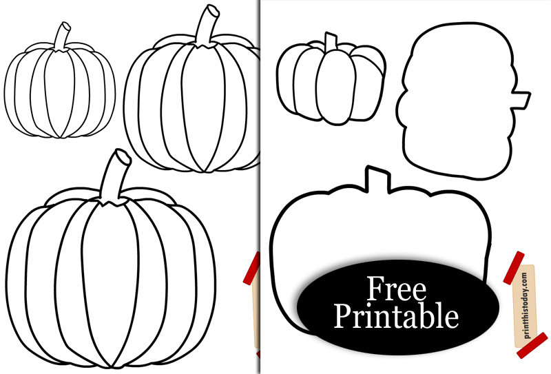 Free printable pumpkin templates for diy crafts