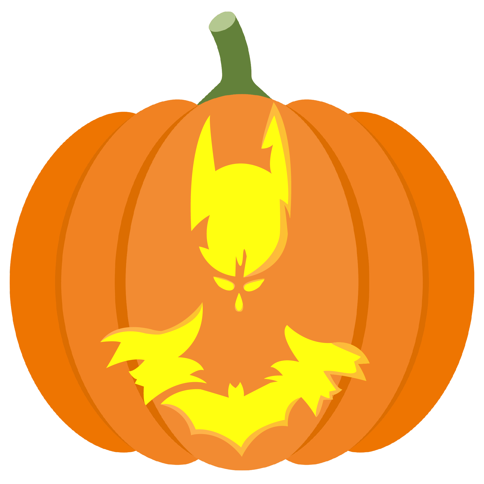 Batman silhouette pumpkin stencil free printable papercraft templates