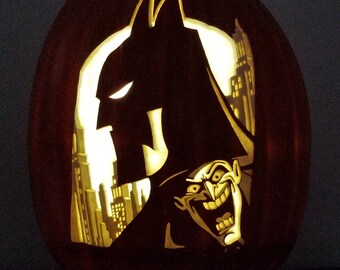 Batman pumpkin carve