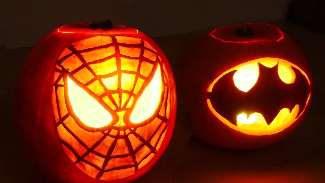 Halloween pumpkin superheros