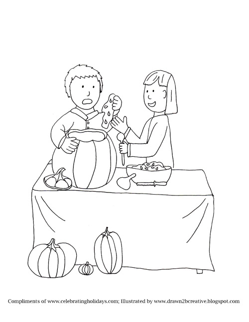 Pumpkin carving coloring pages with bible verses for halloween celebrating holidays