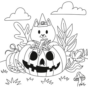 Page pumpkin carving outline images