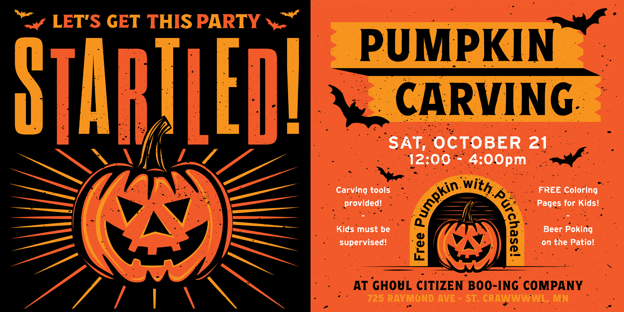 Pumpkin carving at dual citizen brewing co