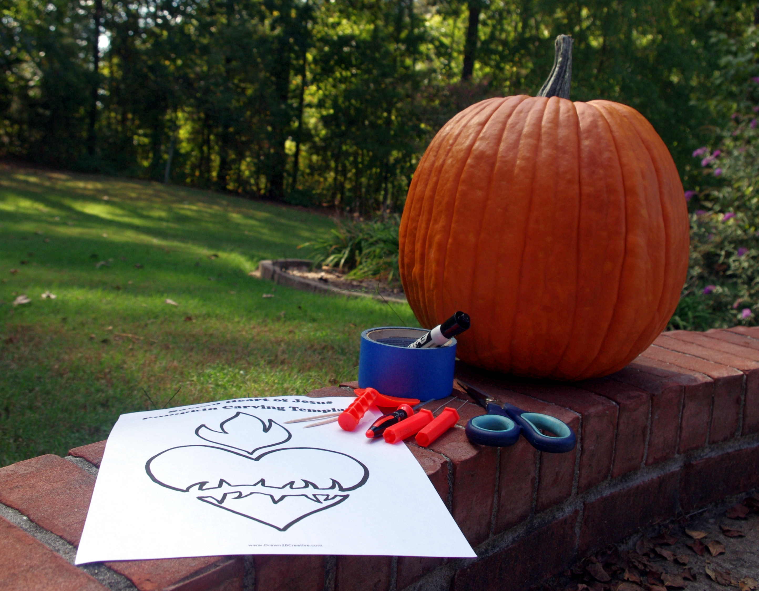 Easy catholic pumpkin carving templates