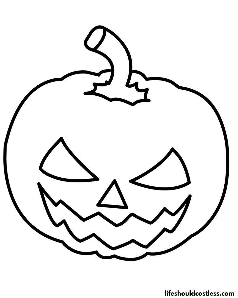 Pumpkin coloring pages free printable pdf templates