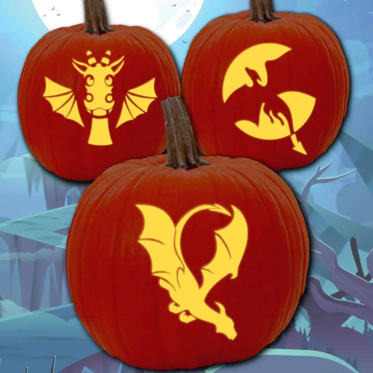 Dragon pumpkin carving patterns âfree stencils