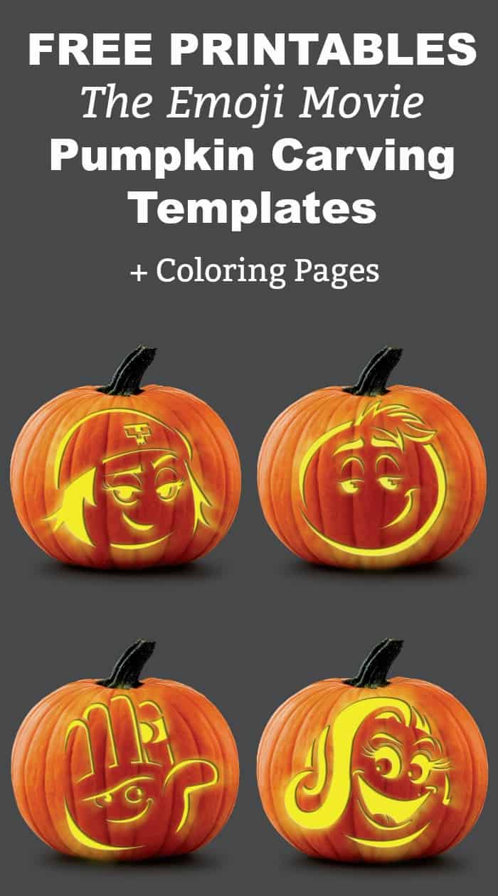 Emoji movie fun grab these free printable coloring pages pumpkin templates pretty opinionated