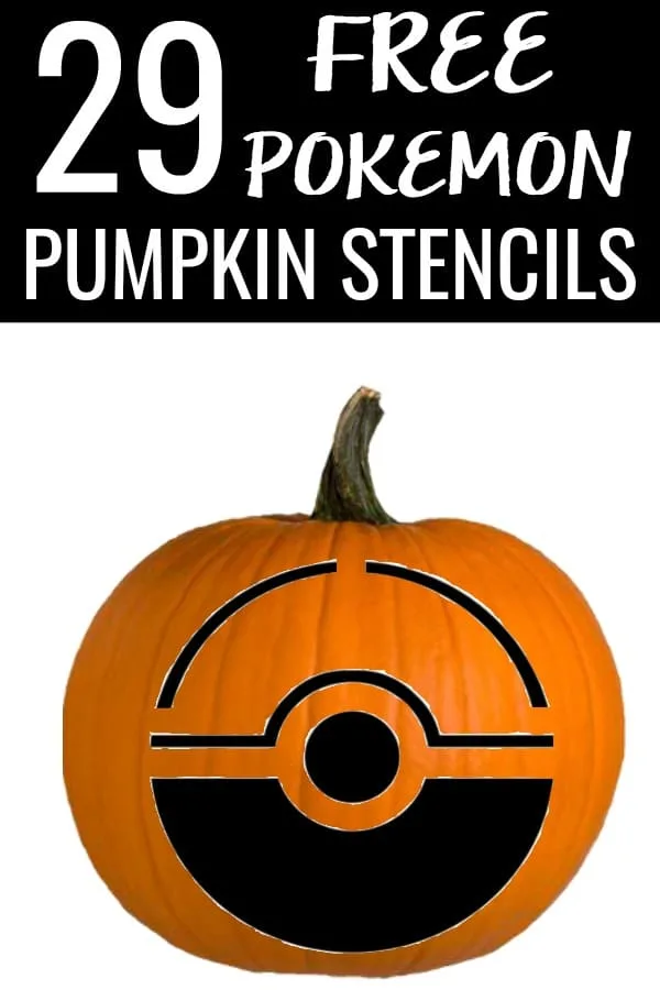 Free pokemon pumpkin stencils halloween carving patterns