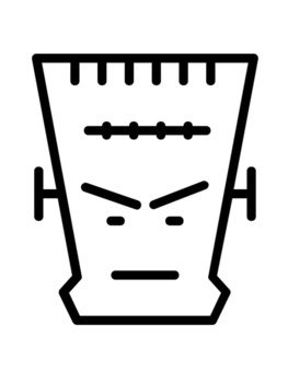 Frankenstein template frankenstein outline halloween frankenstein coloring page