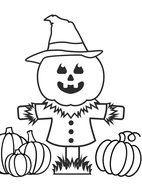 Pumpkin coloring pages for kids and adults