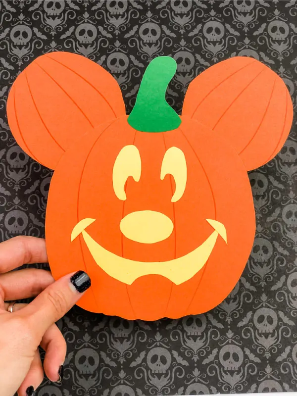 Mickey mouse pumpkin craft for kids free template