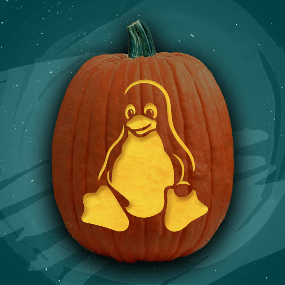 Tux the linux penguin â free pumpkin carving patterns