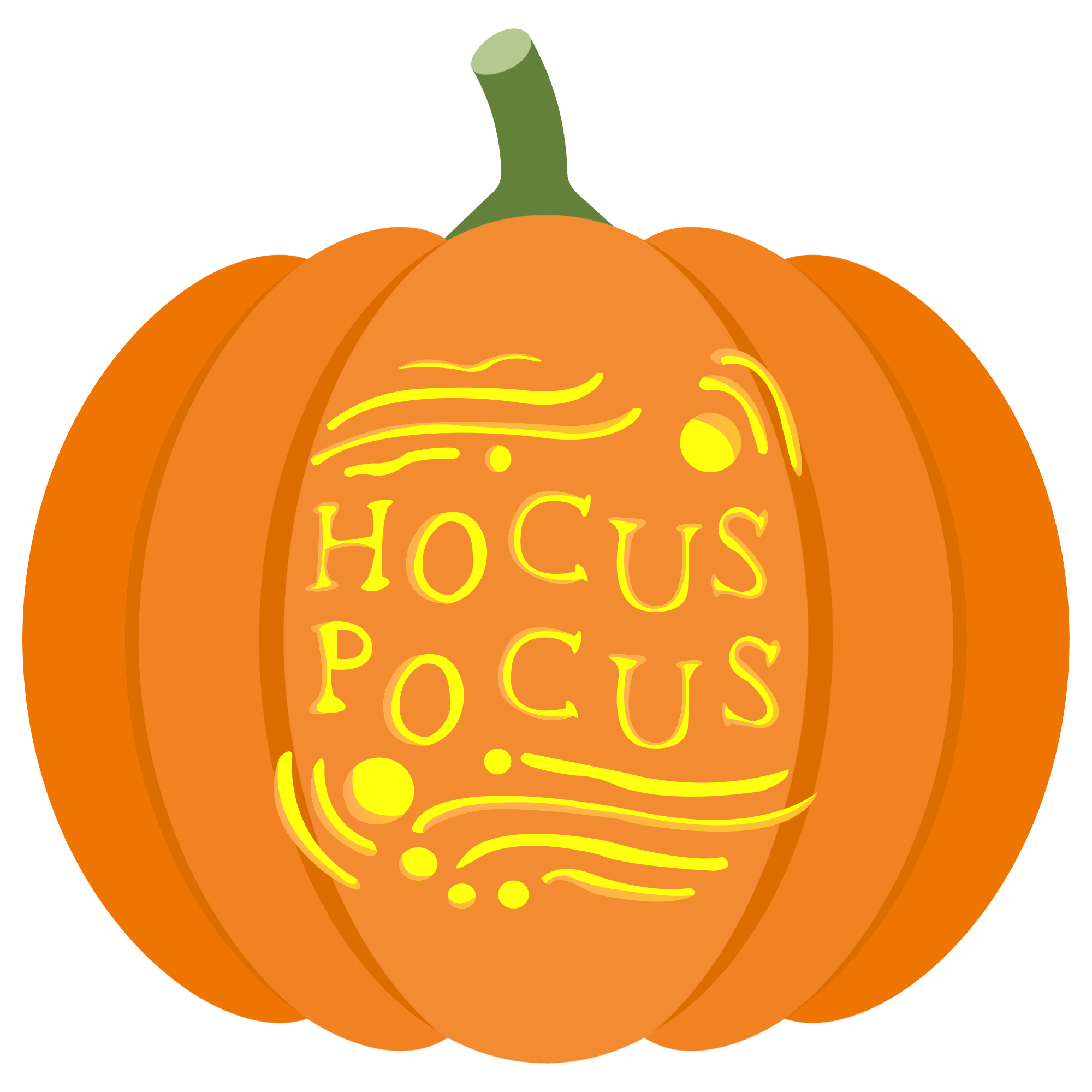 Hocus pocus pumpkin stencil free printable papercraft templates