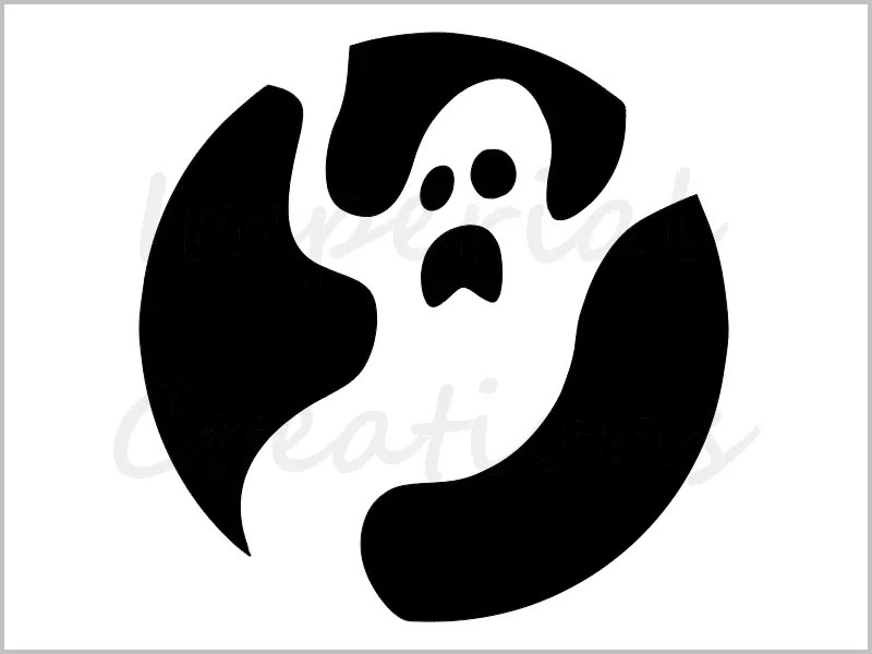 Creepy ghost stencil halloween pumpkin carving x reusable sheet s