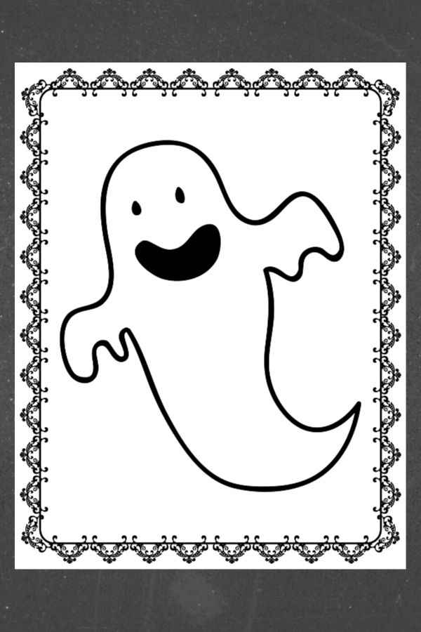 Ghost coloring pages