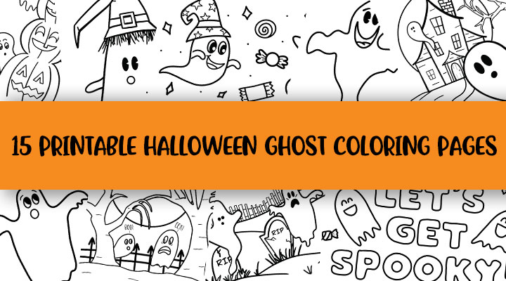 Free printable ghost coloring pages