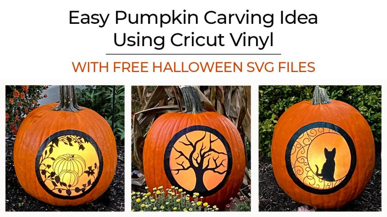 Easy pumpkin carving idea free halloween svg