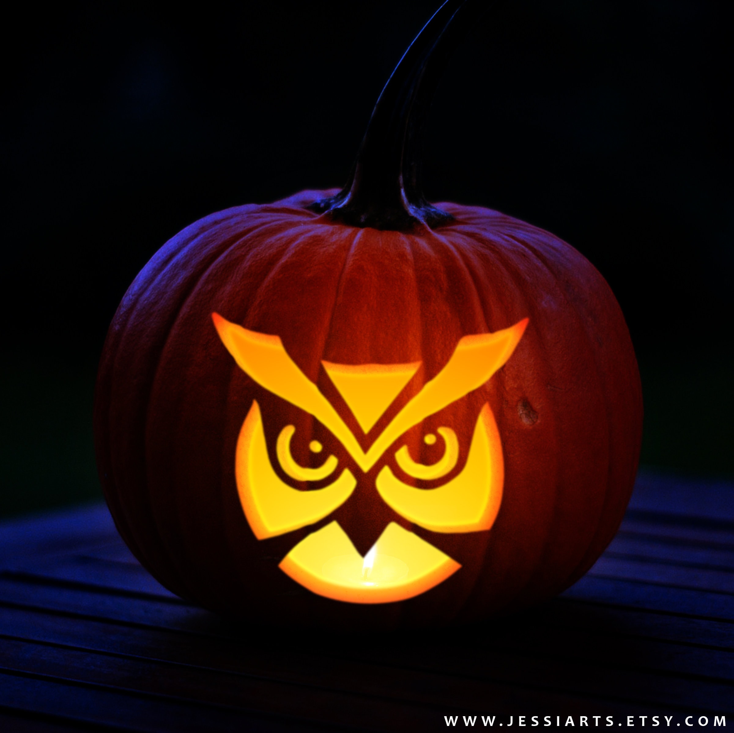 Printable owl face pumpkin carving stencil halloween pumpkin carving template owl pumpkin carving