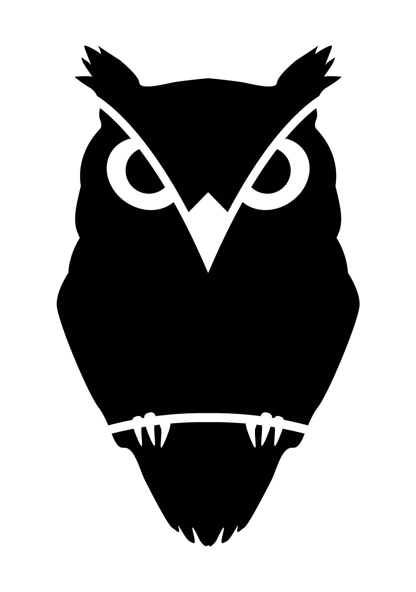 Free printable owl pumpkin carving template