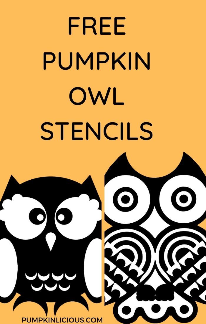 Pumpkin carving owl templates