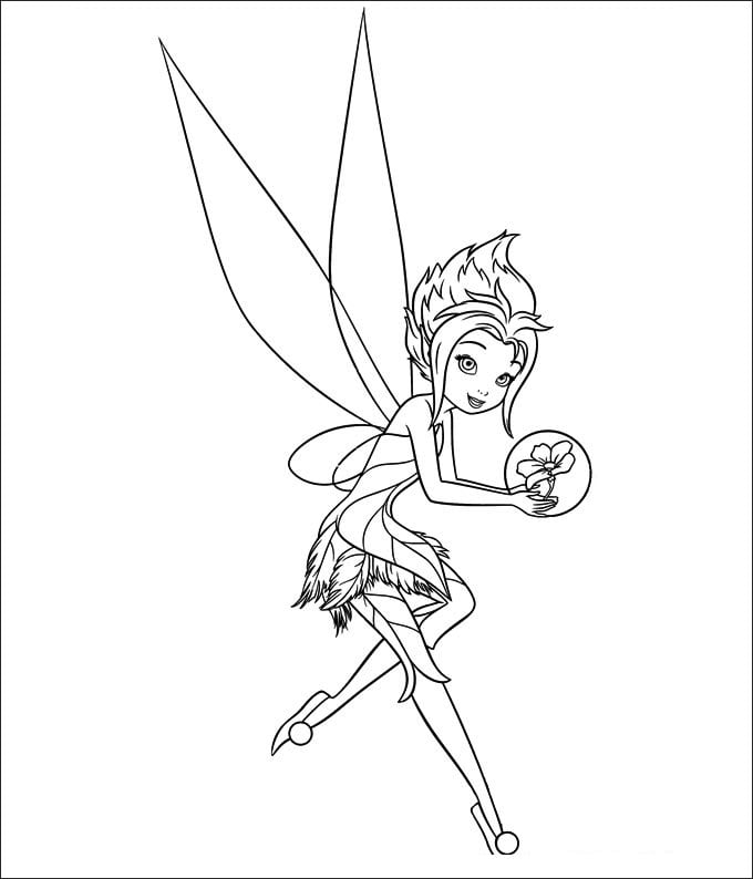 Tinkerbell coloring pages