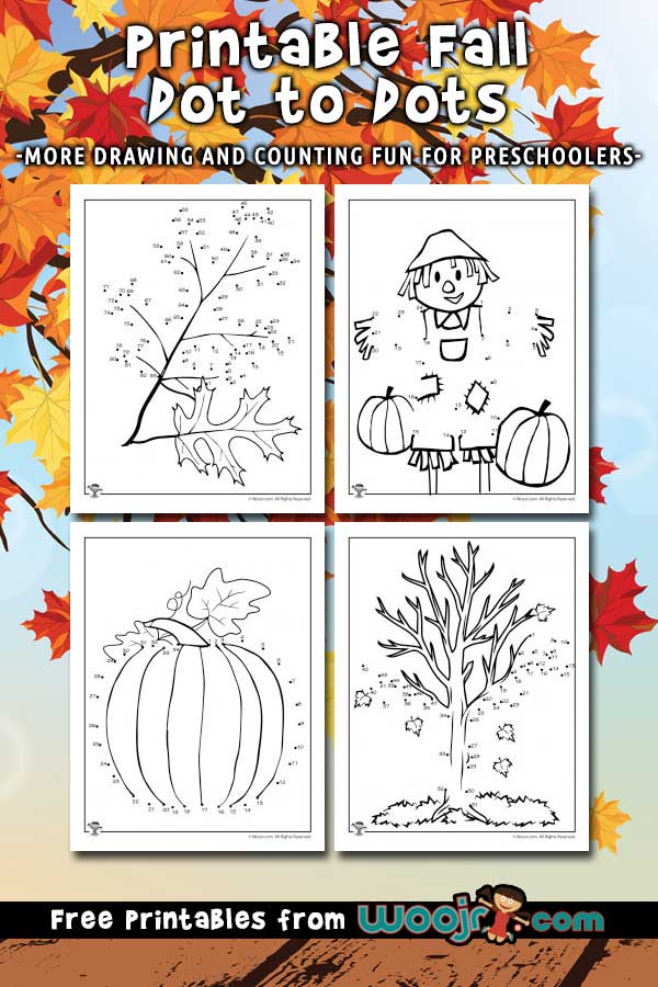 Printable fall dot to dots woo jr kids activities childrens publishing