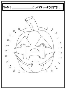 Halloween pumpkin connect the dots and coloring pages easy to use by welovebaby