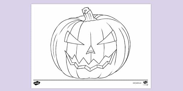 Pumpkin louring pages resources teacher made