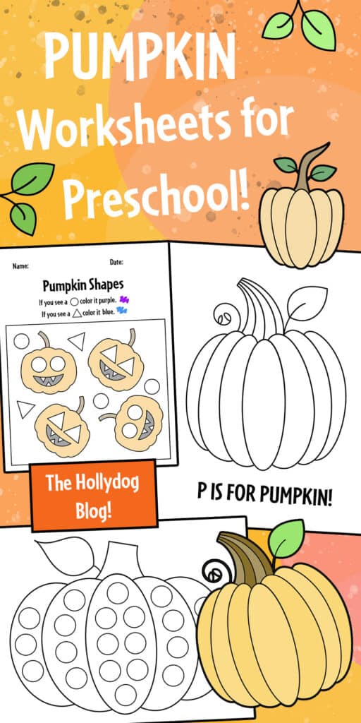 Free pumpkin worksheets for preschool â the hollydog blog