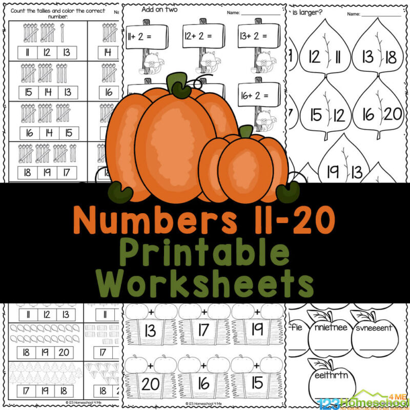 Ð free printable fall math numbers to worksheets