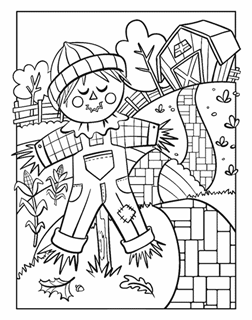 Fall free coloring pages