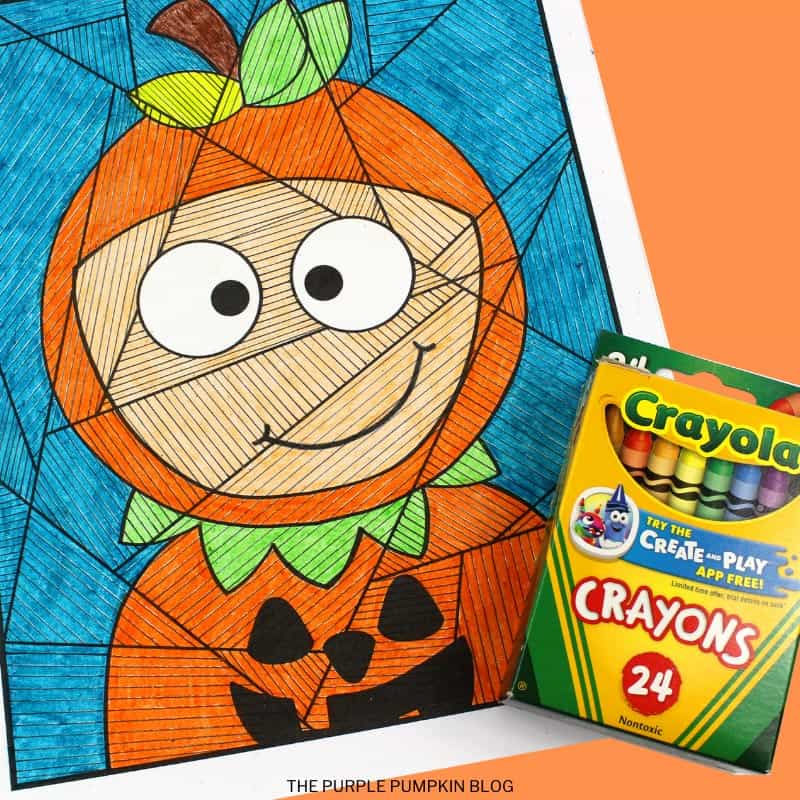 Free printable boy pumpkin loring sheet for halloween