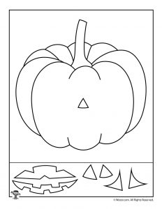 Preschool halloween activity pages cut and paste halloween fun faces woo jr kids activities childrens publishing