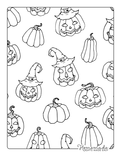 Free pumpkin coloring pages for kids adults