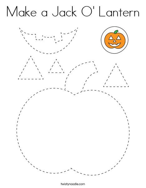 Make a jack o lantern coloring page