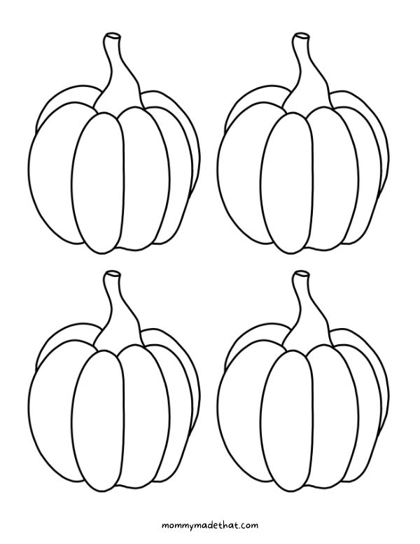 Free printable pumpkin templates for crafts and activities