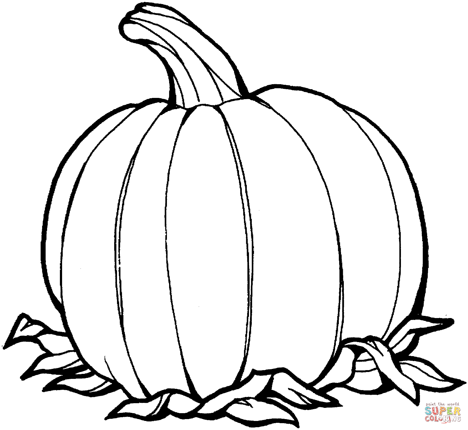 Pumpkin coloring page free printable coloring pages