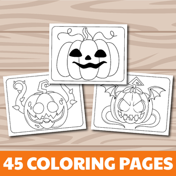 Pumpkin coloring pages for kids pumpkin faces coloring pages