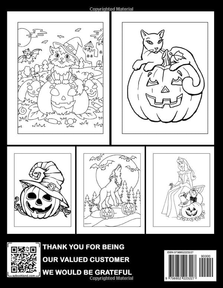 Halloween pumpkin faces coloring book spooky pumpkin coloring pages features antistress illustrations for girls boys to relax and unwind leonard tillie books