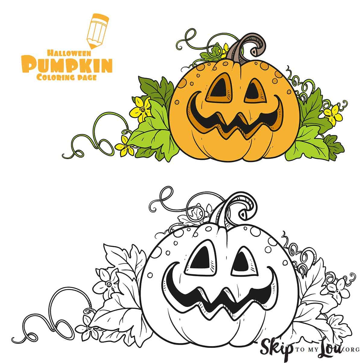 Pumpkin coloring pages skip to my lou