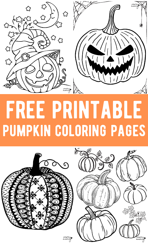 Free printable pumpkin coloring pages