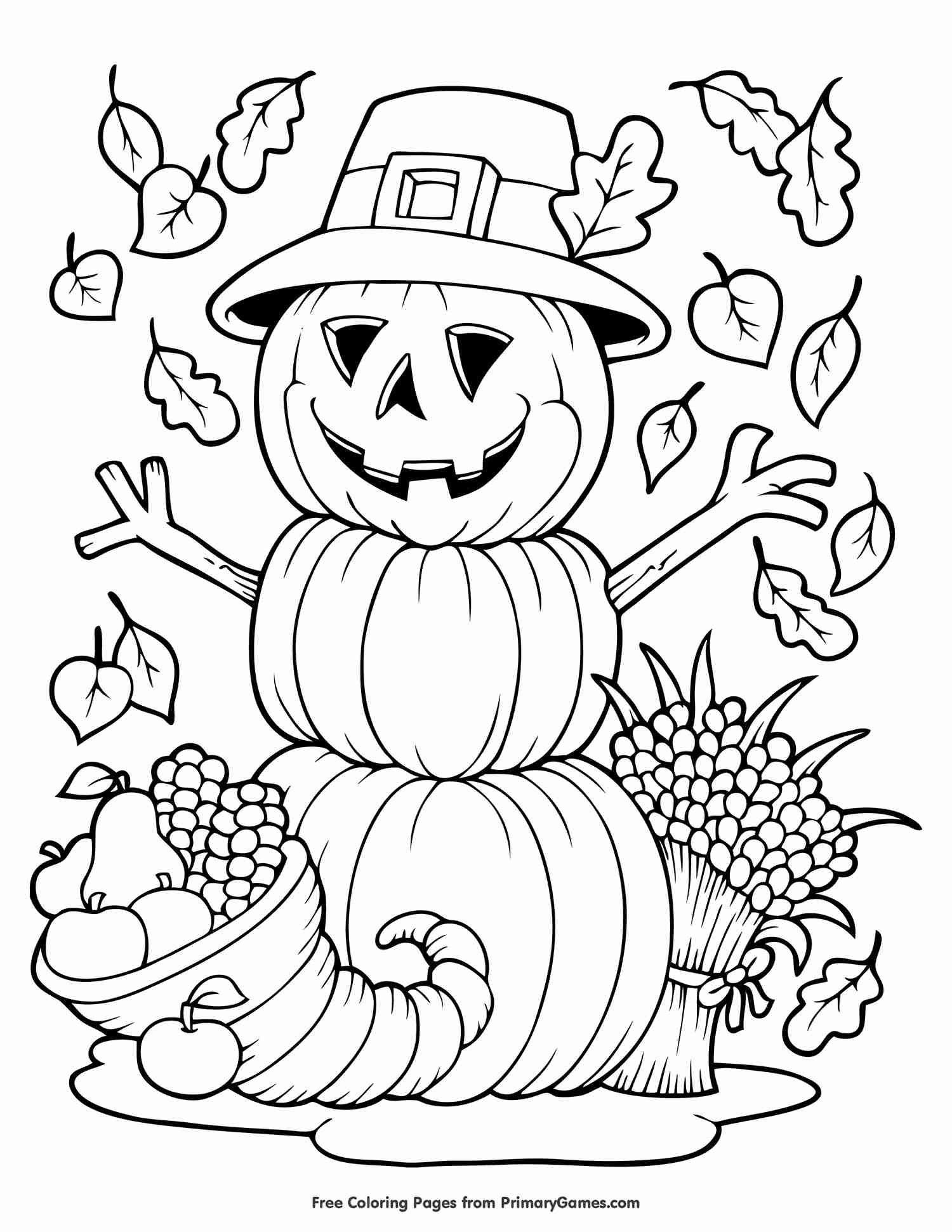 Places to find free autumn and fall coloring pages