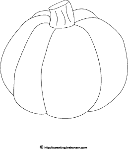 Fall season harvest pumpkin coloring page