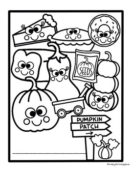 Pumpkin coloring pages booklet