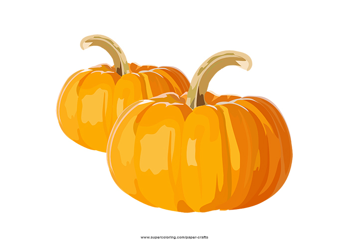 Pumpkin flashcard free printable papercraft templates