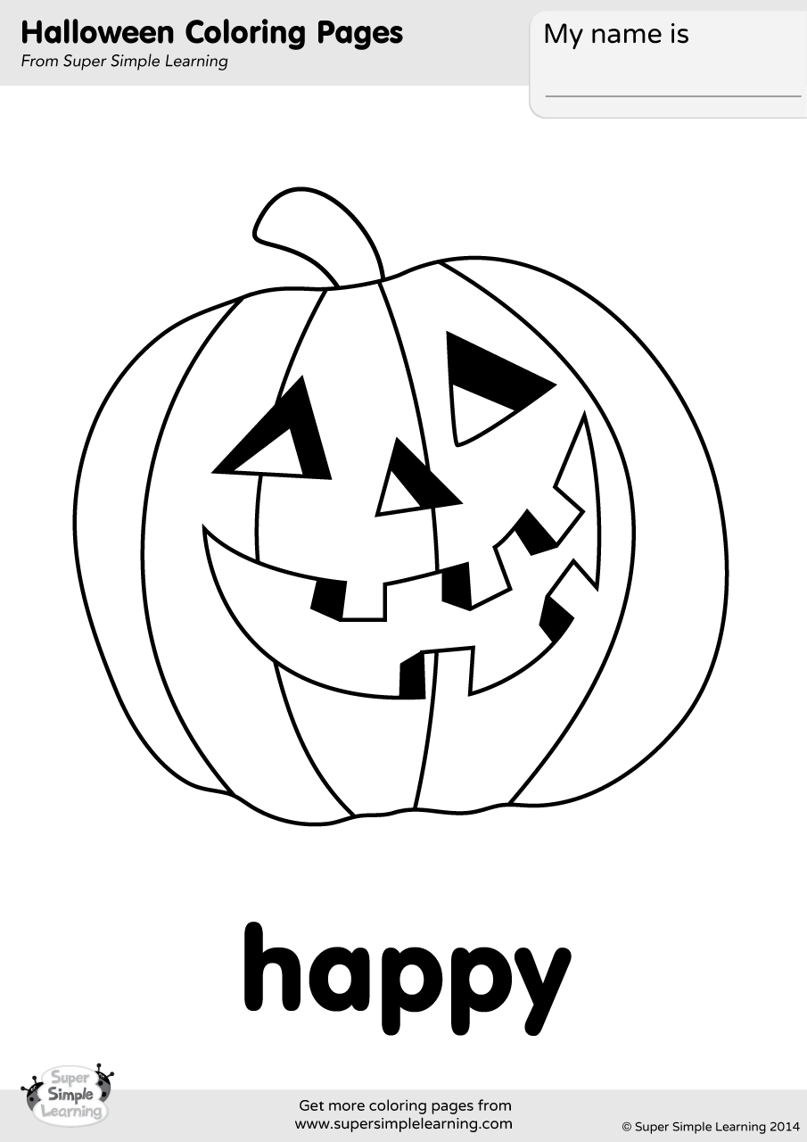 Happy coloring page