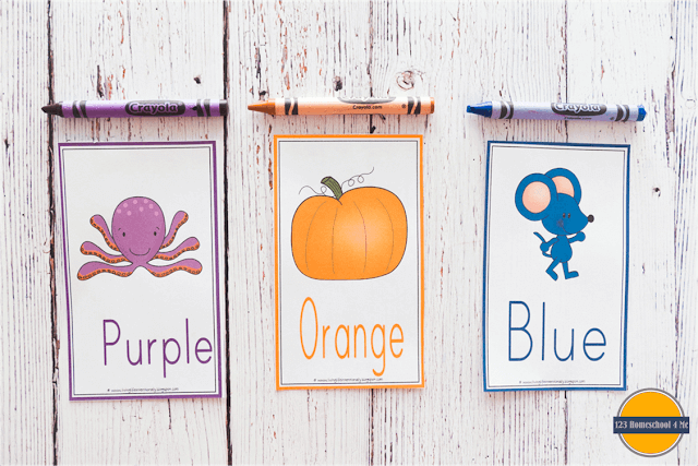 Free color flashcards printable