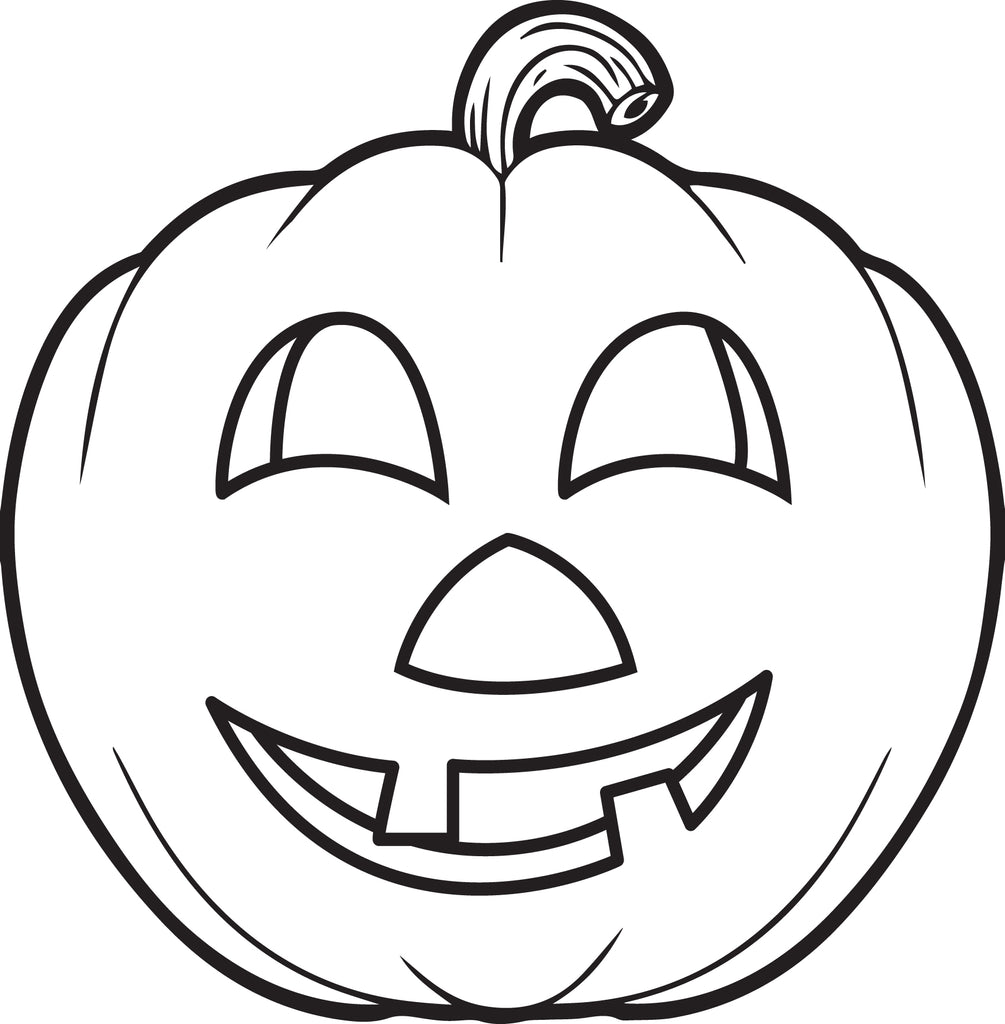 Printable pumpkin coloring page for kids â