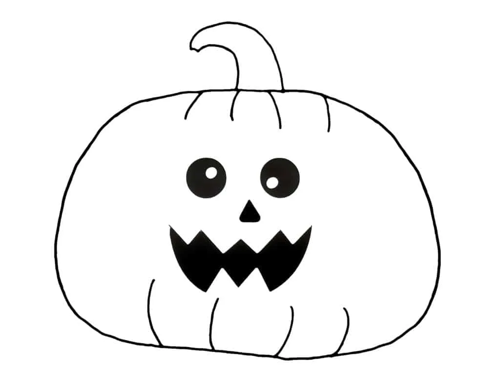 Pumpkin halloween coloring page preschool printable