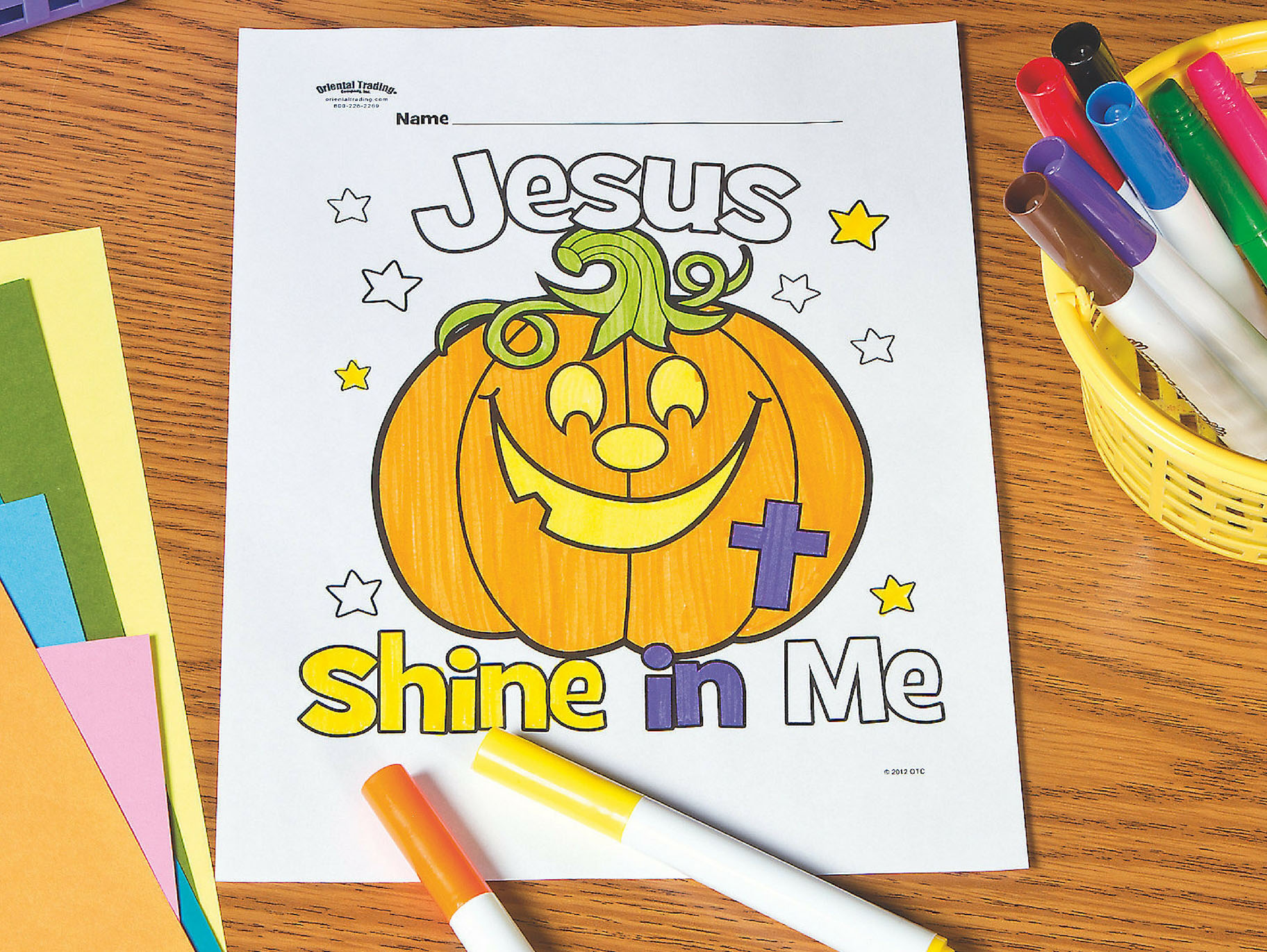 Shine in me pumpkin free printable coloring page